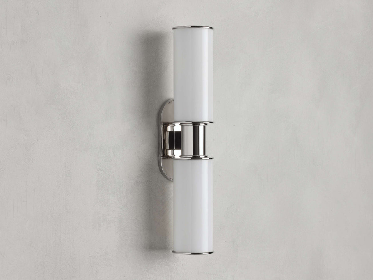 Harlin Milk Glass Wall Sconce