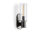 Harlin Clear Glass Wall Sconce