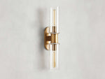 Harlin Clear Glass Wall Sconce