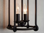Gavin Rustic Cage Wall Sconce