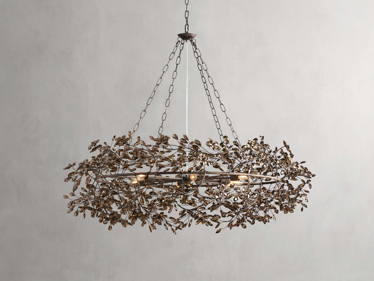 Fiore Garden Petal Twig Crown Chandelier