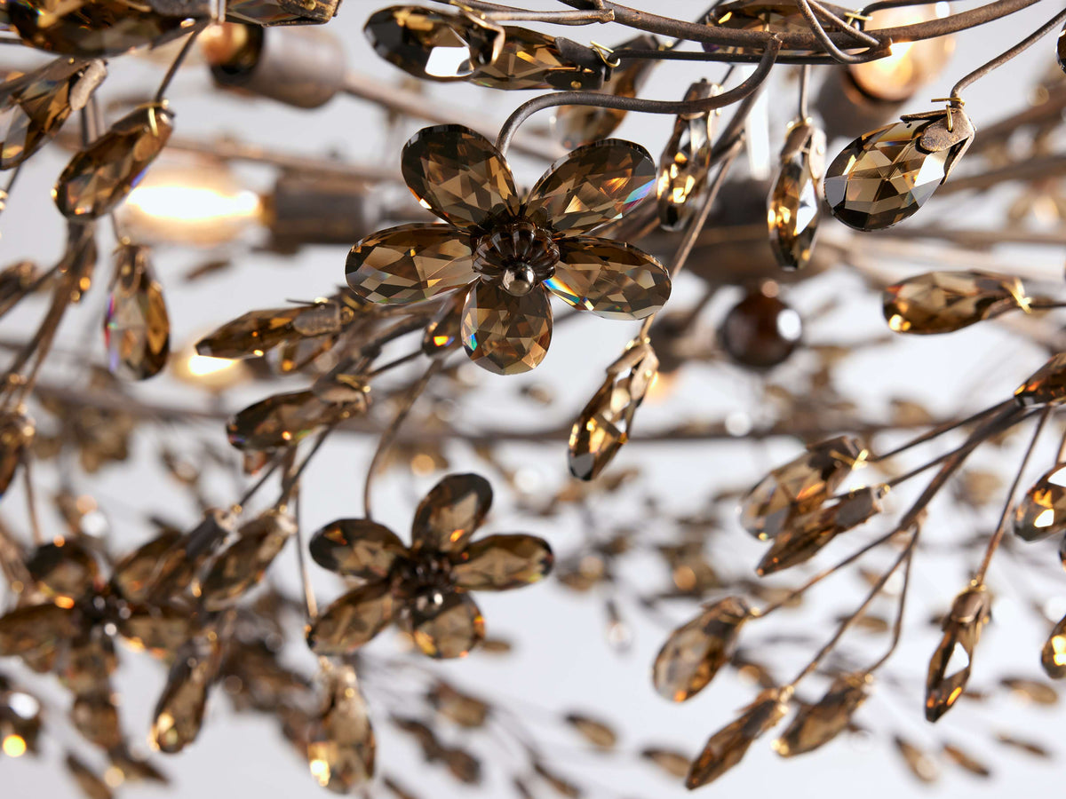 Fiore Garden Petal Twig Crown Chandelier