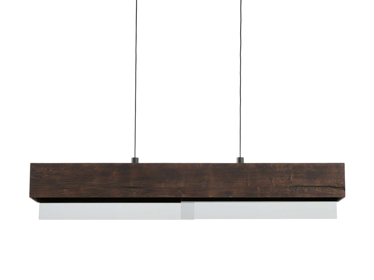 Lena Wood Backed Linear Chandelier