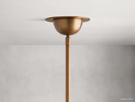 Saguaro Forked Alabaster Round Chandelier