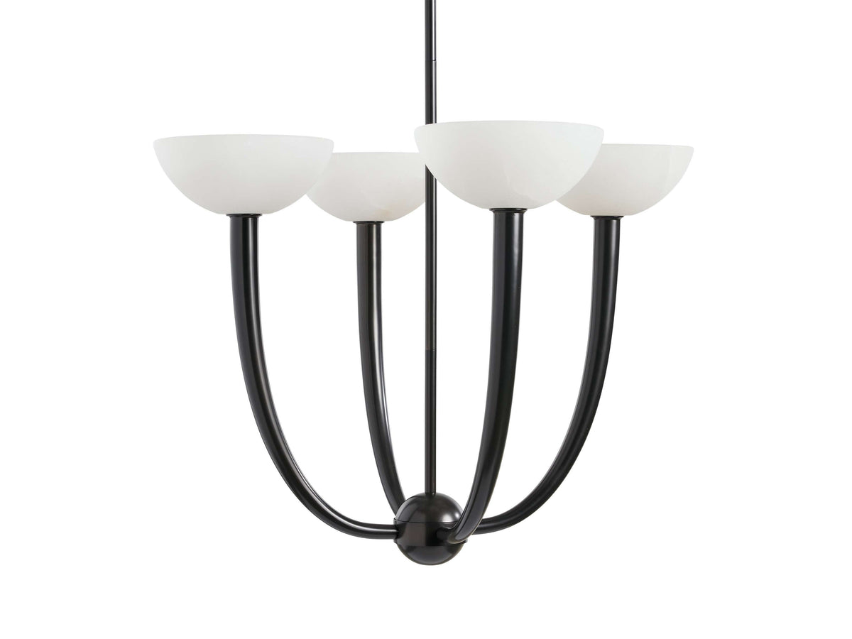 Saguaro Forked Alabaster Round Chandelier