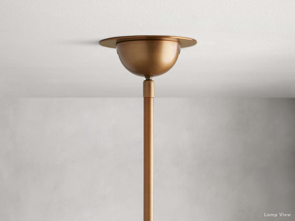 Saguaro Forked Alabaster Round Chandelier