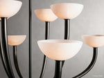 Saguaro Forked Alabaster Round Chandelier