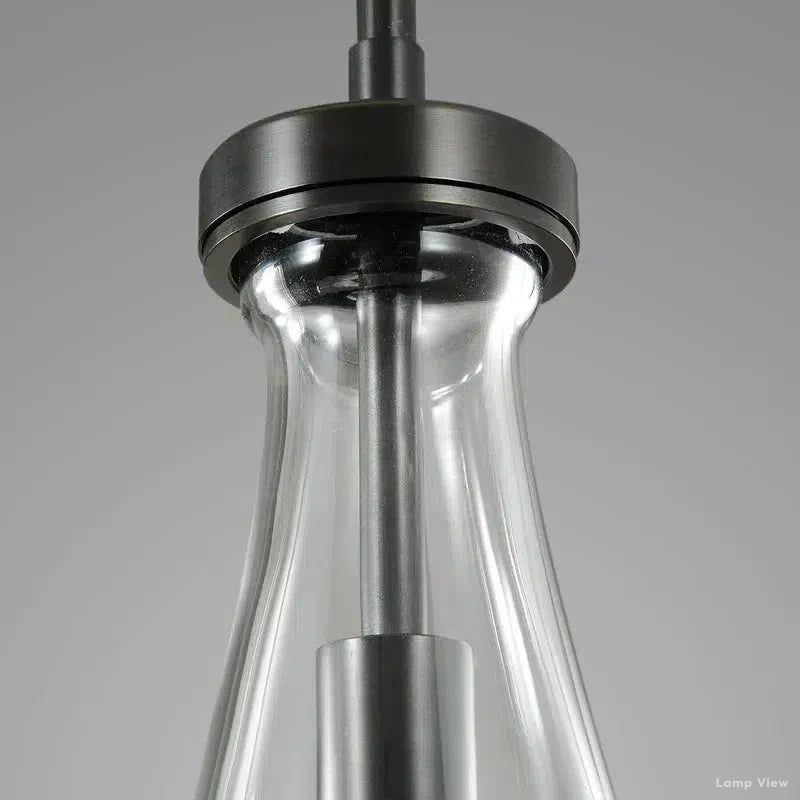 Rain Waterfall Glass Rectangular Chandelier 36"