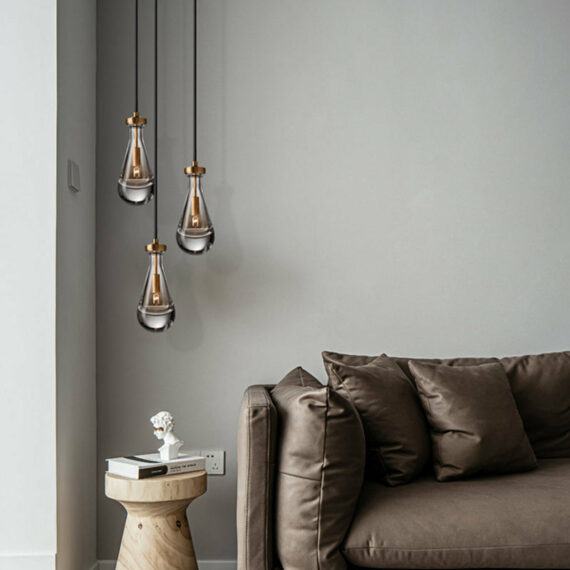 Rain Waterfall Glass Pendant Light