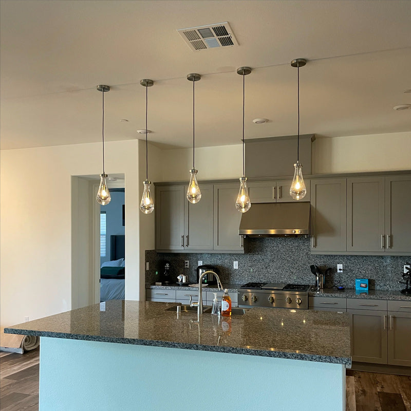 Rain Waterfall Glass Pendant Light