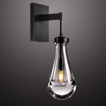 Rain Waterfall Glass Wall Sconce