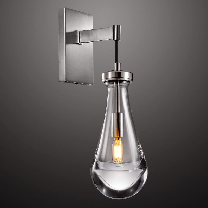 Rain Waterfall Glass Wall Sconce