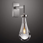 Rain Waterfall Glass Wall Sconce