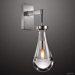 Rain Falling Glass Wall Sconce