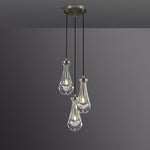 Rain Waterfall Glass Round Chandelier 8"