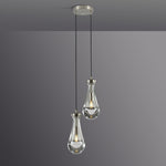 Rain Waterfall Glass Round Chandelier 5"