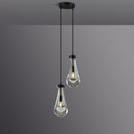 Rain Waterfall Glass Round Chandelier 5"