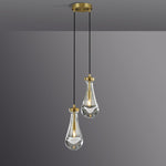 Rain Waterfall Glass Round Chandelier 5"