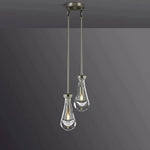 Rain Waterfall Glass Round Chandelier 5"