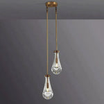 Rain Waterfall Glass Round Chandelier 5"