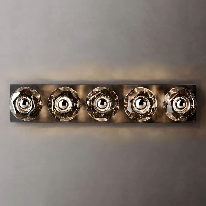 Boule Geometric Cristal Linear Wall Sconce