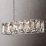 Harlow Chiseled Crystal Rectangle Chandelier 42"