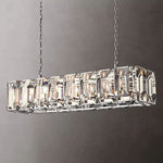 Harlow Chiseled Crystal Rectangle Chandelier 54"