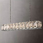 Harlow Chiseled Crystal Rectangle Chandelier 74"