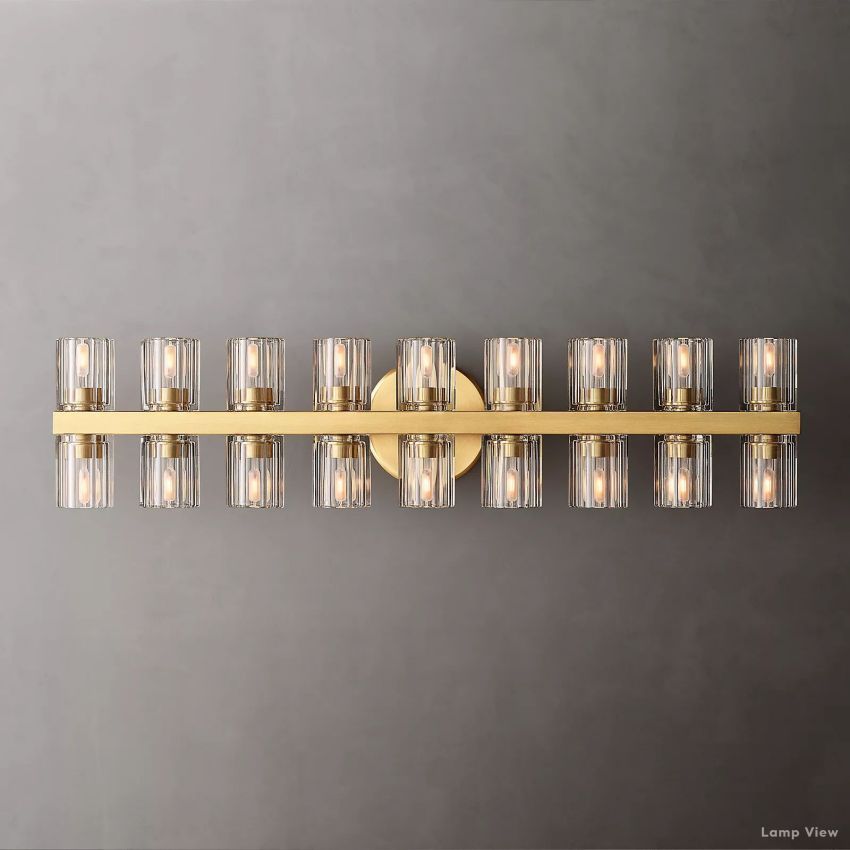 Arcachon Precision Crystal 18-Light Wall Sconce