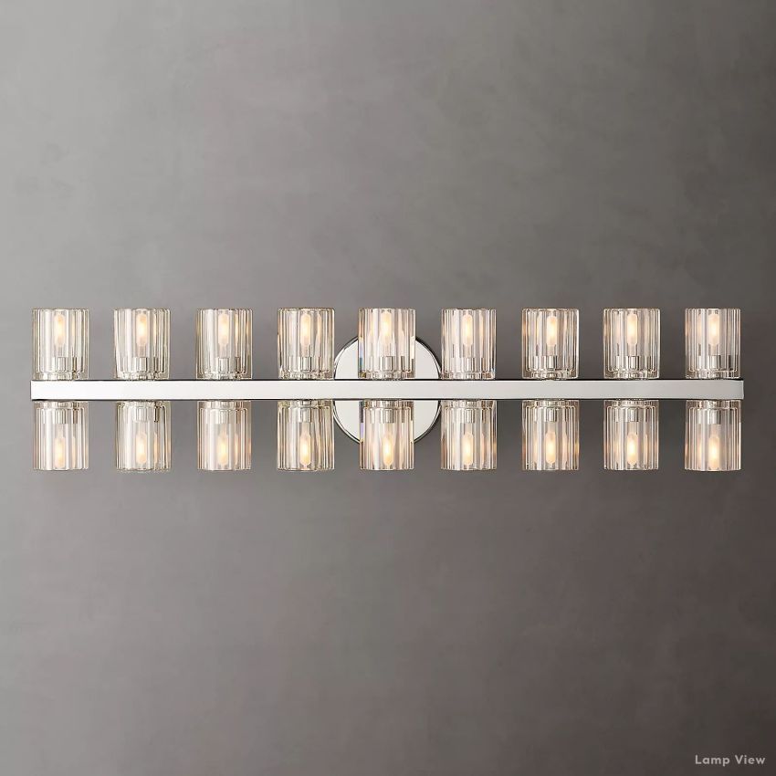 Arcachon Precision Crystal 18-Light Wall Sconce