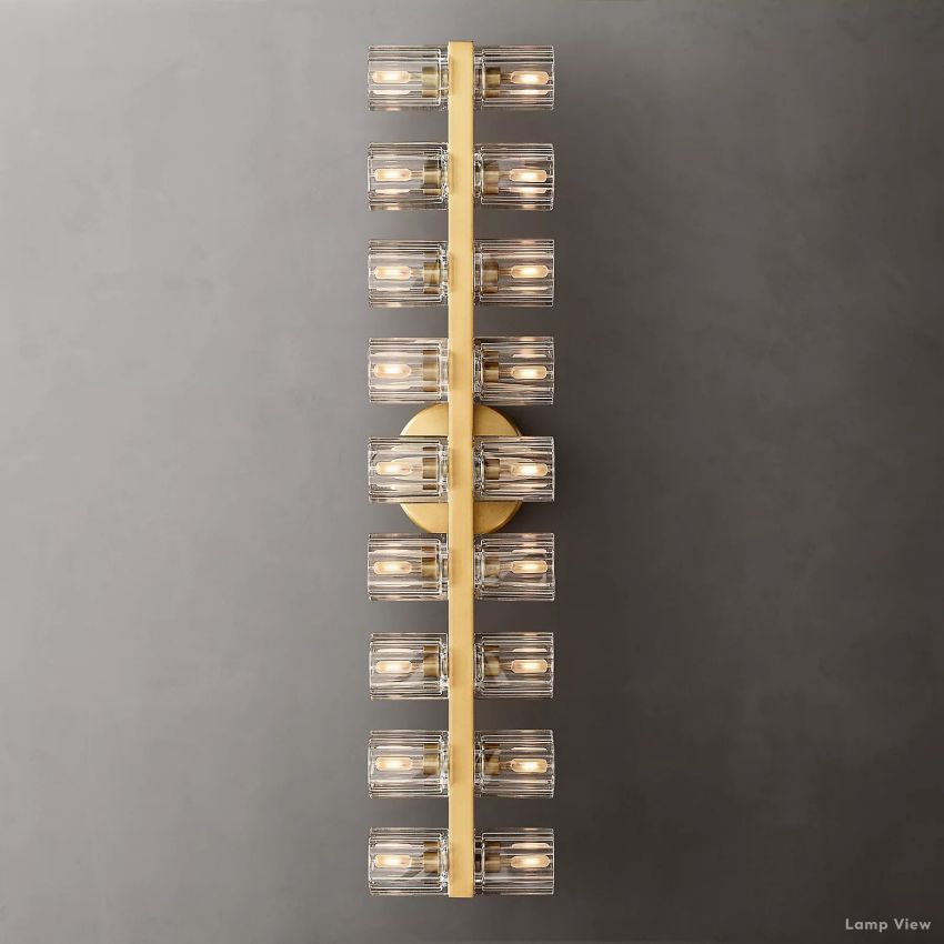 Arcachon Precision Crystal 18-Light Wall Sconce