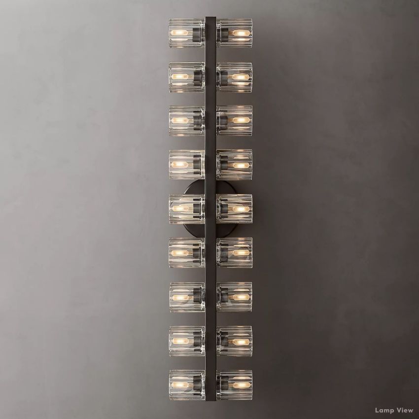 Arcachon Precision Crystal 18-Light Wall Sconce