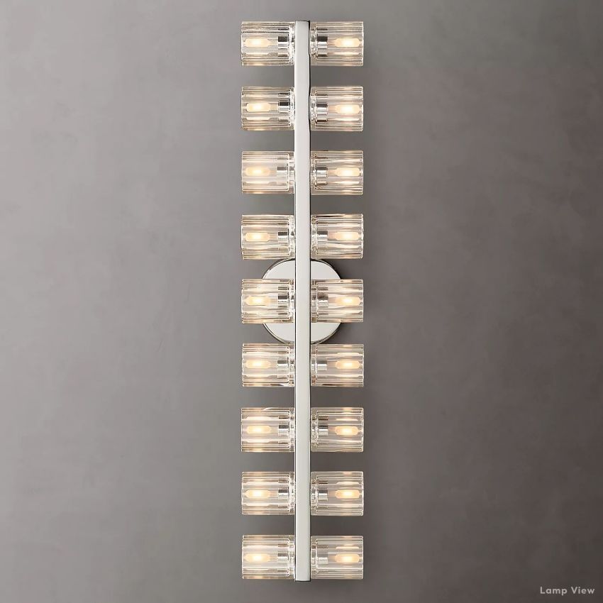 Arcachon Precision Crystal 18-Light Wall Sconce