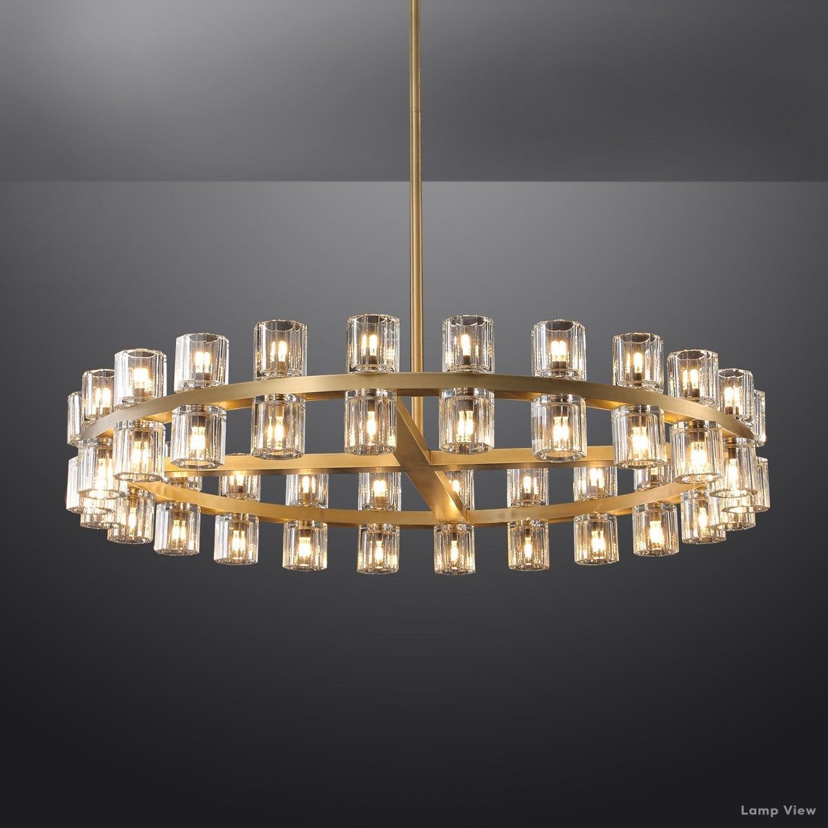 Arcachon Precision Crystal Round Chandelier 48"