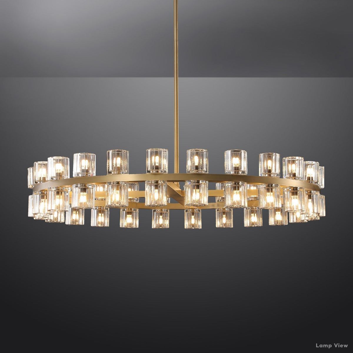 Arcachon Precision Crystal Round Chandelier 48"