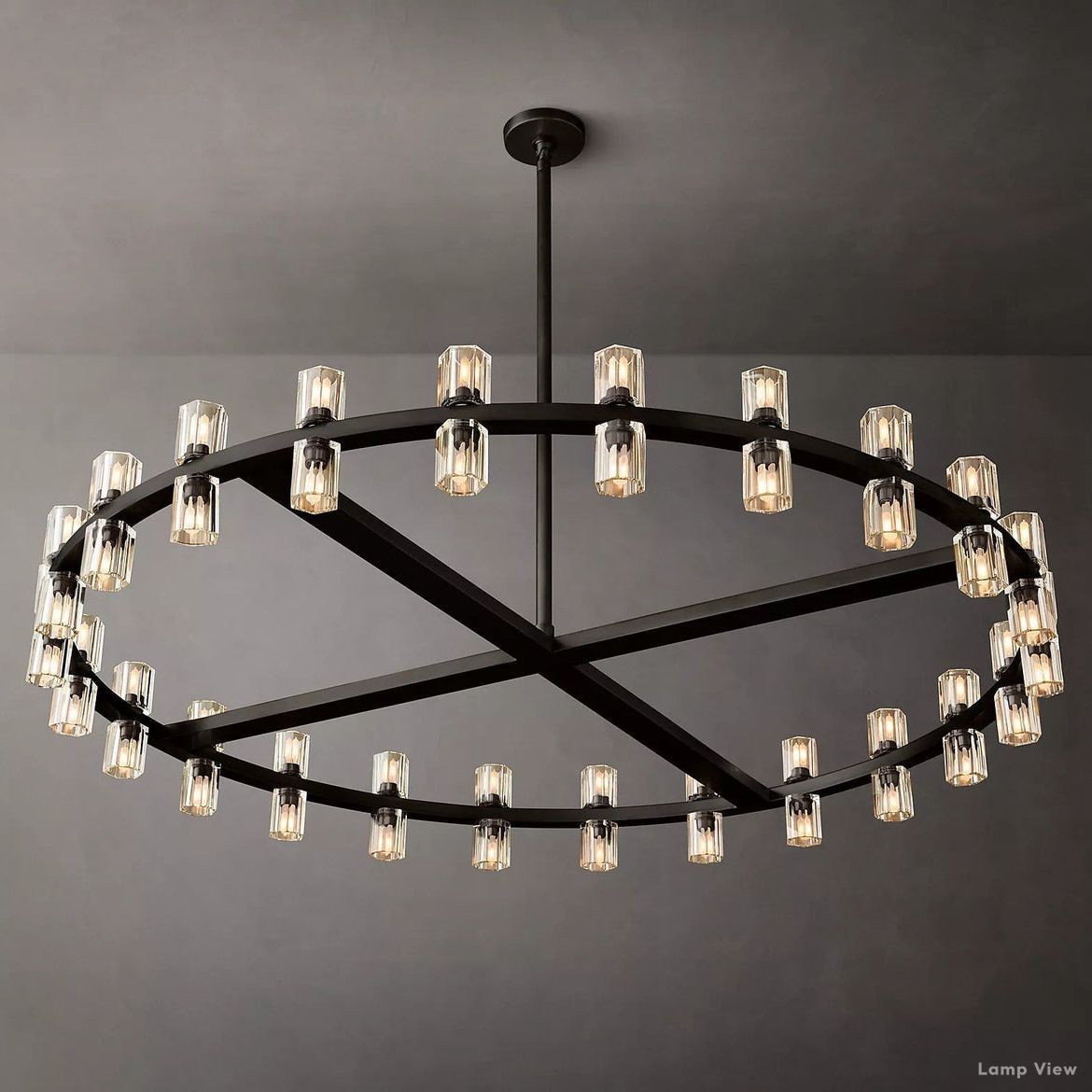 Arcachon Precision Crystal Round Chandelier 48"