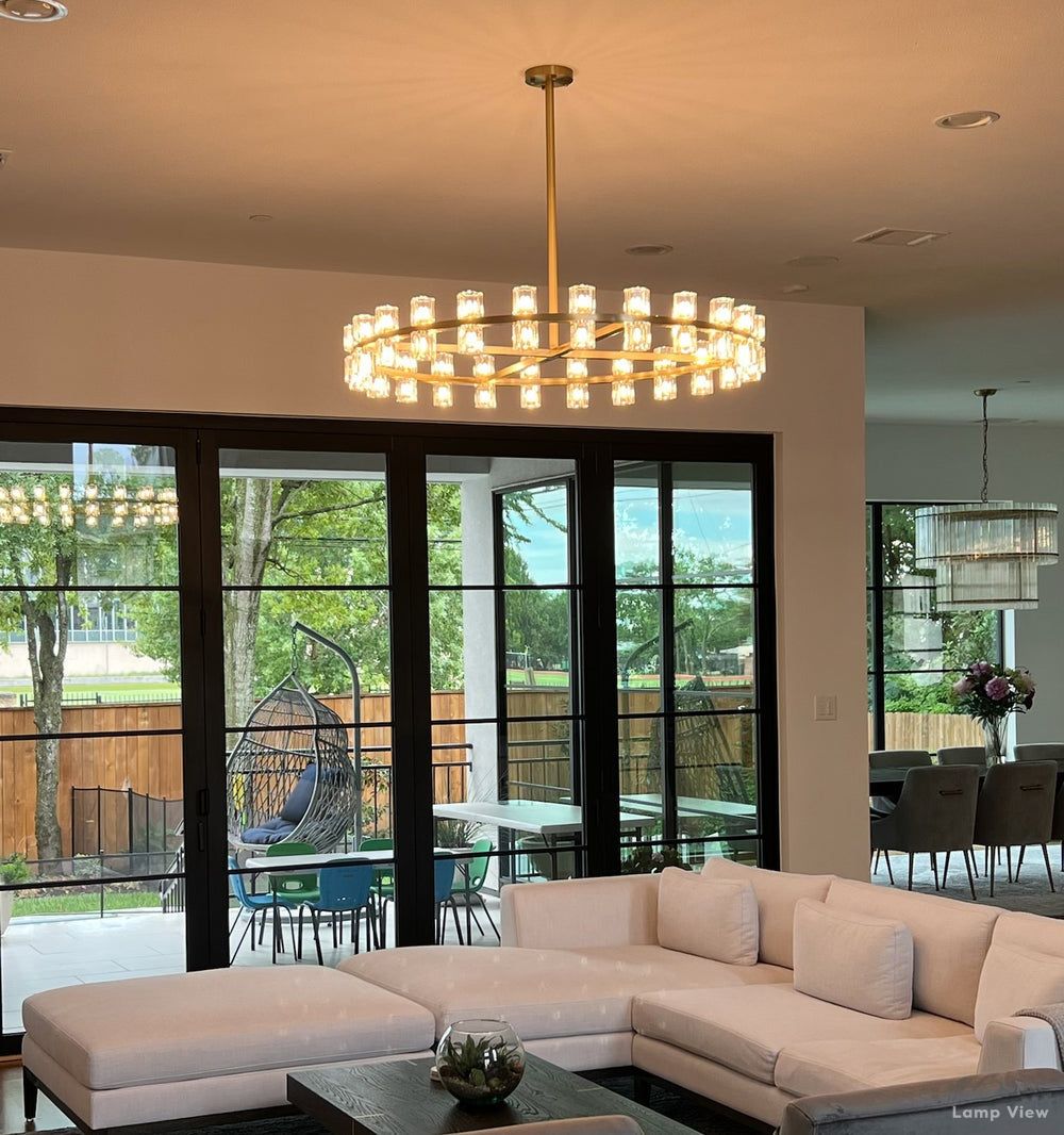 Arcachon Precision Crystal Round Chandelier 60"