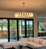 Arcachon Precision Crystal Round Chandelier 60"