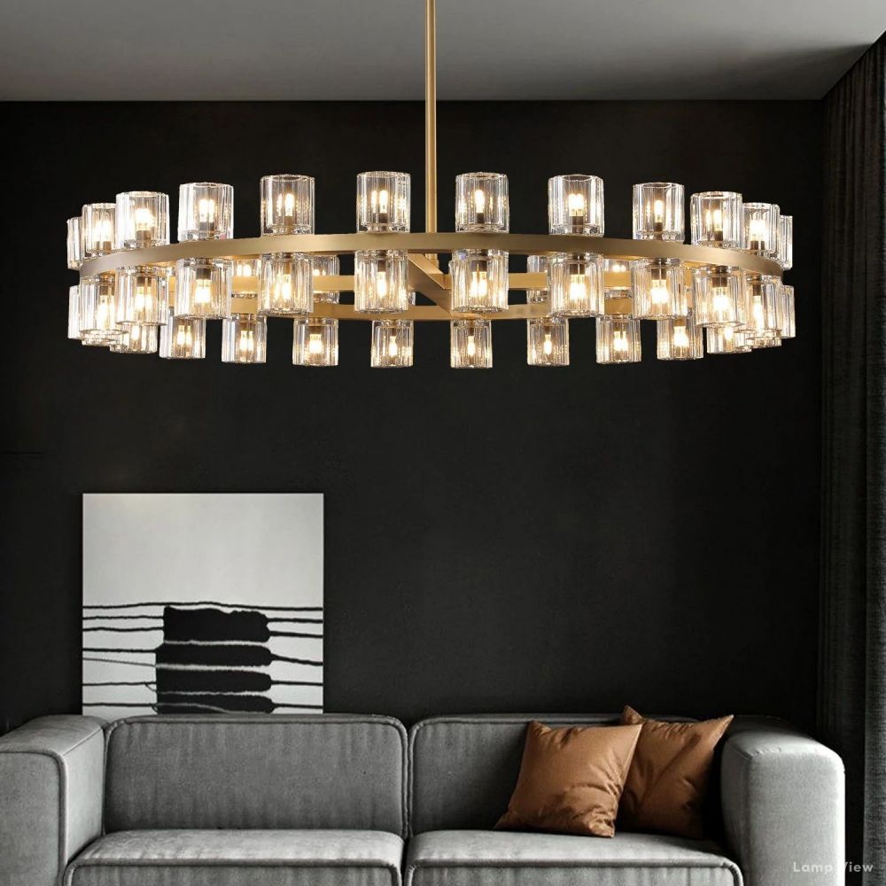 Arcachon Precision Crystal Round Chandelier 48"