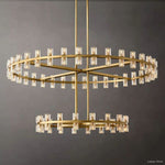 Arcachon Precision Crystal Two-Tier Round Chandelier 60"