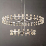 Arcachon Precision Crystal Two-Tier Round Chandelier 60"