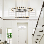 Arcachon Precision Crystal Two-Tier Round Chandelier 60"