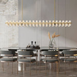 Arcachon Precision Crystal Rectangular Chandelier 72"