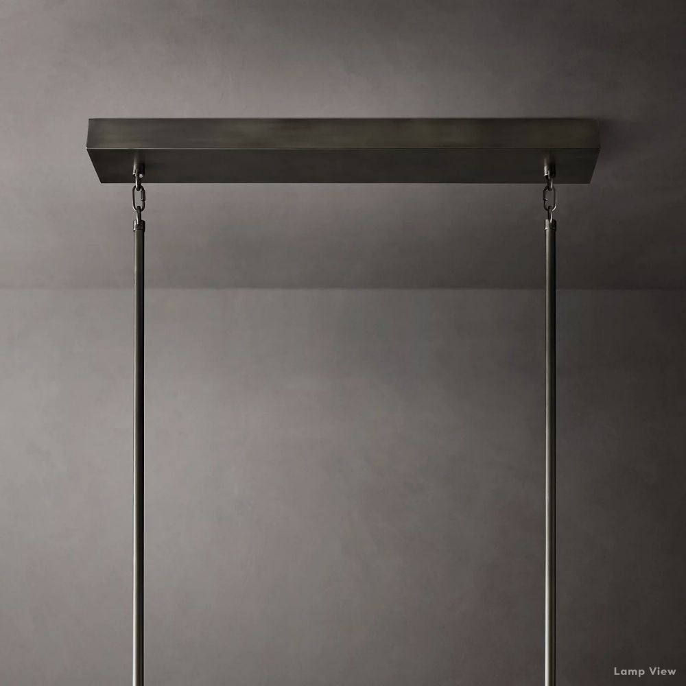 Arcachon Precision Crystal Rectangular Chandelier 54"