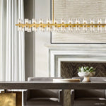 Arcachon Precision Crystal Rectangular Chandelier 54"
