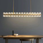 Arcachon Precision Crystal Rectangular Chandelier 72"