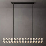 Arcachon Precision Crystal Rectangular Chandelier 54"