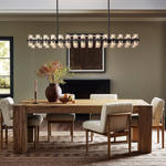 Arcachon Precision Crystal Rectangular Chandelier 72"