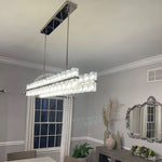 Arcachon Precision Crystal Rectangular Chandelier 72"