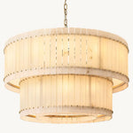 San Marco Alabaster Tiered Round Chandelier 48"